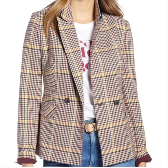 1901 Jackets & Blazers - Double Breasted Plaid Blazer 1901